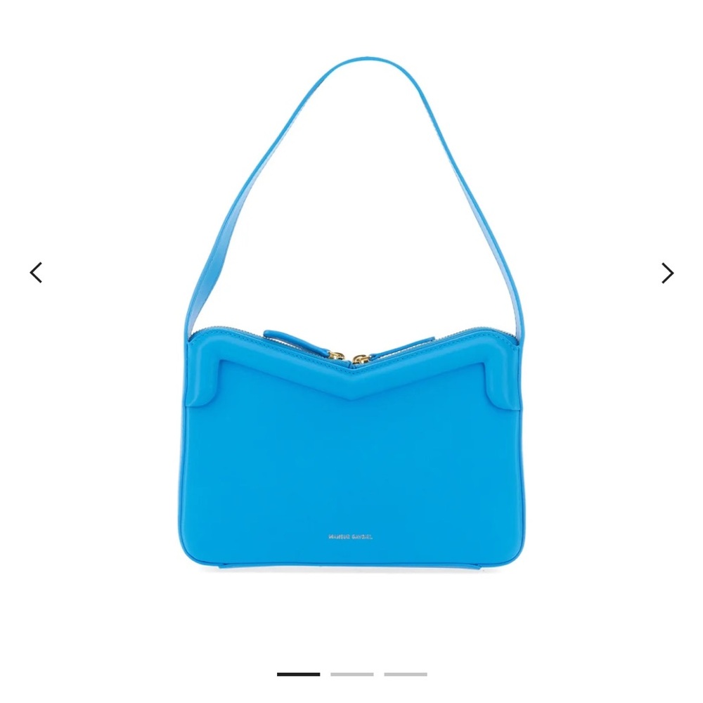 Mansur Gavriel Logo Engraved Zipped Shoulder Bag!